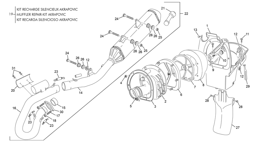 Air filter box - exhaust system